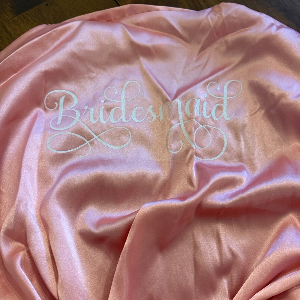 Pink Bridesmaid Satin Robe